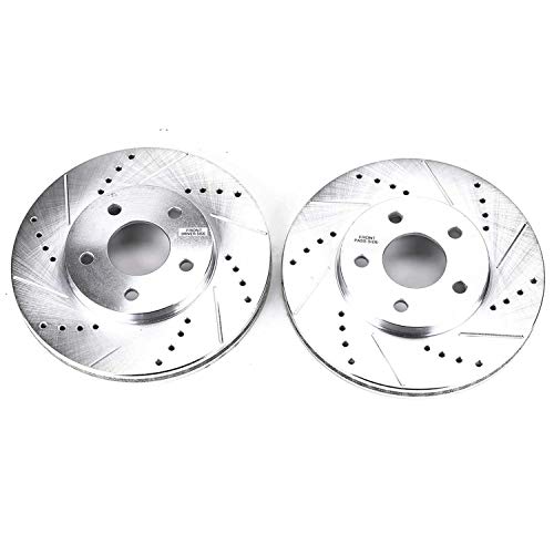 Power Stop AR82116XPR Evolution Front Drilled & Slotted Rotor Pair For Chevrolet HHR 2006-2011 [Model Specific]