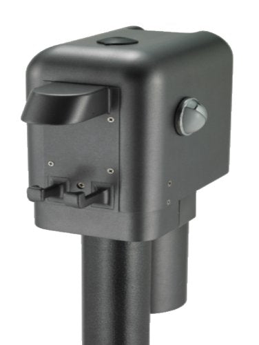 Brute Husky Towing 87247 Electric Trailer Tongue Jack 4500 lb Capacity 18 Inch Travel 6 Inch Drop Down Leg 3 LED Work Lights Bolt-On Gray