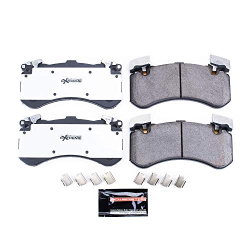 Power Stop Z26-1575 Z26 Street Warrior Front Carbon Fiber-Ceramic Brake Pads with Hardware For Audi A8 Quattro 2012-2016, Audi S6 2013-2018, S7 2013-2018, S8 2013-2018 [Model Specific]