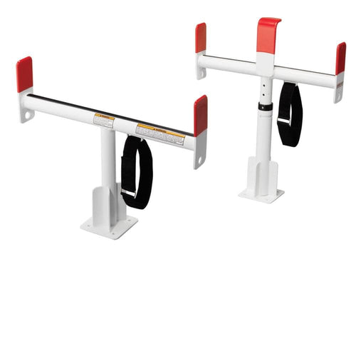 Weather Guard Rack Service Body, White, Alum, 24-1/2 in, Regular, Medium