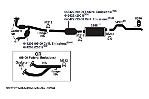700364 AP Exhaust Products Muffler Exhaust