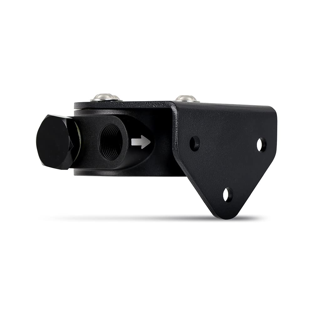 Mishimoto Remote Oil Filter Mount MMOC-RFH-M20BK, Black, M20 X 1.5 Filter Thread