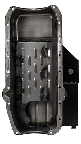 Steel Moroso Circle Track Oil Pan, Fits Pre-80 Small Block Chevy, Limited Sprints, 6.5" Depth