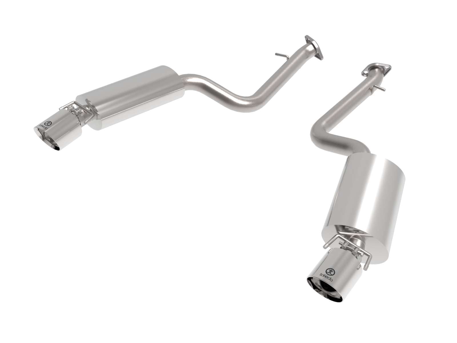 aFe Power 2-1/2 IN Takeda Stainless Steel Axle-Back Exhaust System w/Polish Tip Fit Lexus IS350 14-22 V6-3.5L 49-36060-P