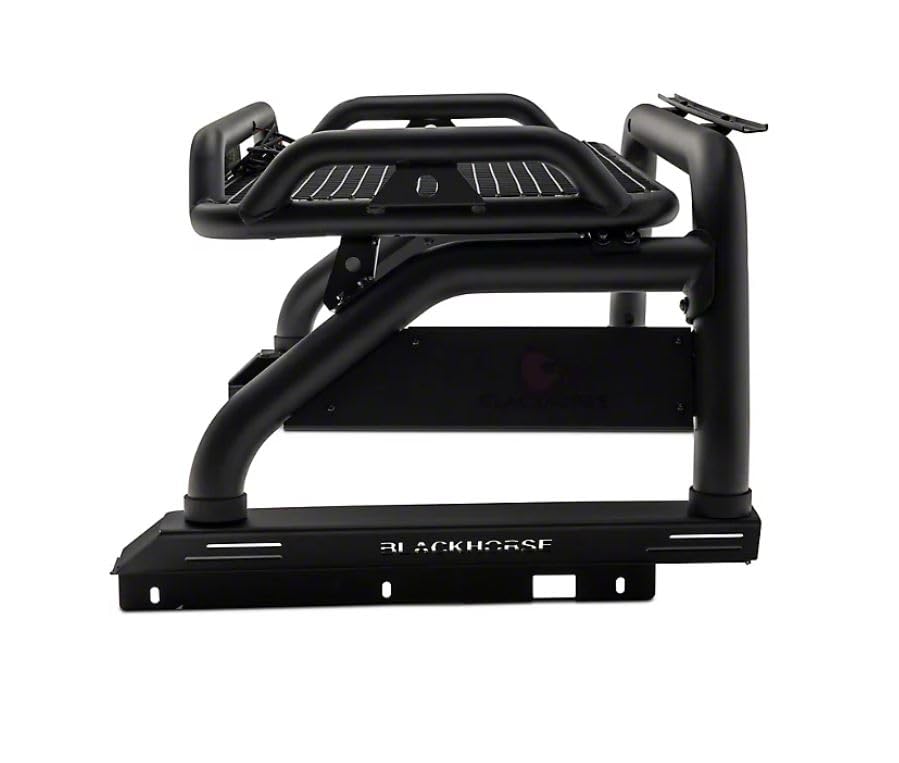 Atlas Roll Bar Black Horse Off Road Compatible with 2005-2021 Nissan Frontier-ATRB7BK