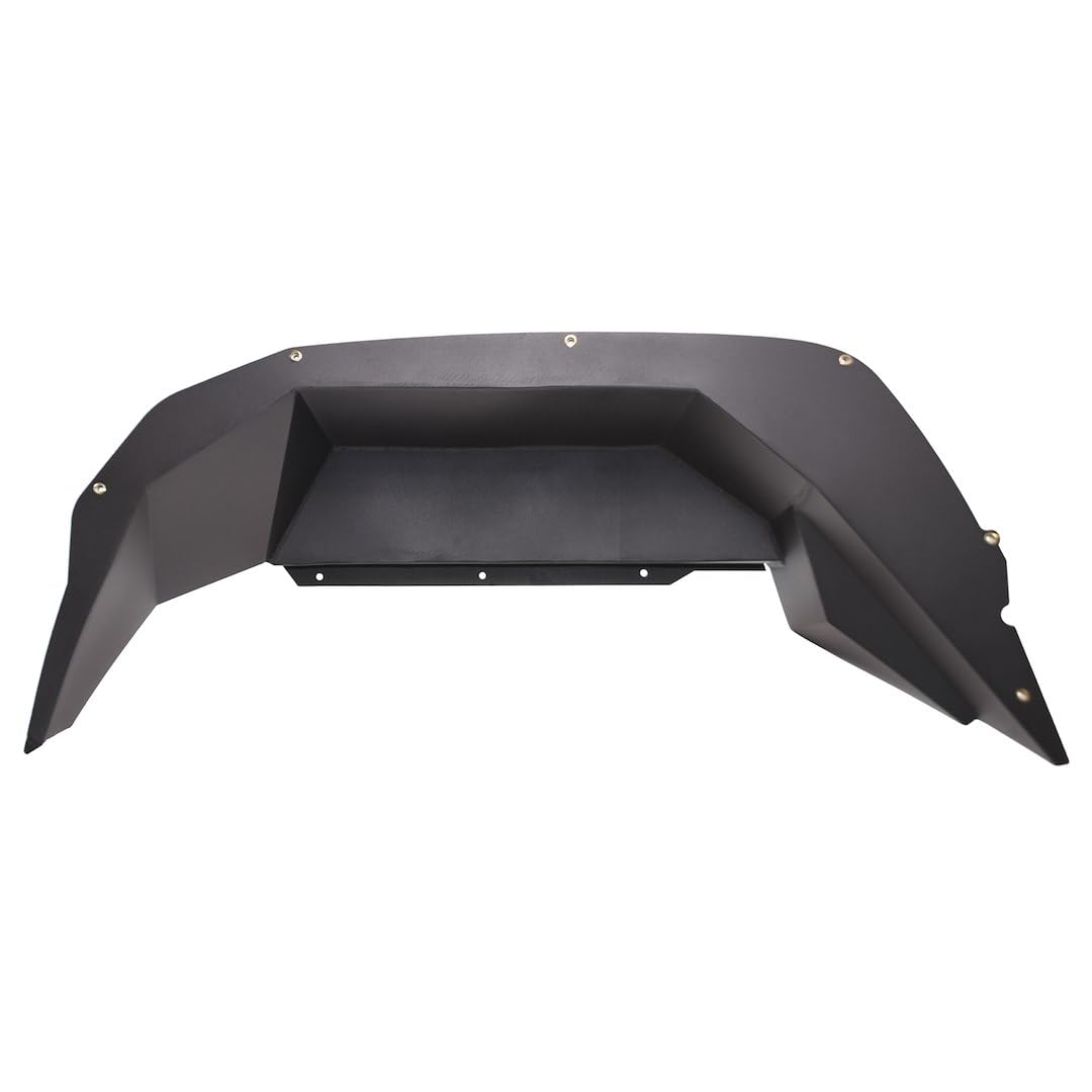TrailFX Fender Well Liners Set of 2 Fits Jeep Gladiator JT 2020-2025 Black Powder Coated Liners Aluminum with Mounting Hardware TrailFX JL010RI