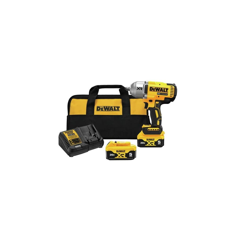 20V MAX XR DEWALT 1/2 in. High Torque Impact Wrench with Hog Ring Anvil Kit (DCF900P2)