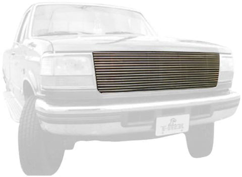 Billet Grille, Polished, Compatible with Ford Bronco (1992-1998), F-150, Super Duty, Replacement - PN #20535, 1 Pc