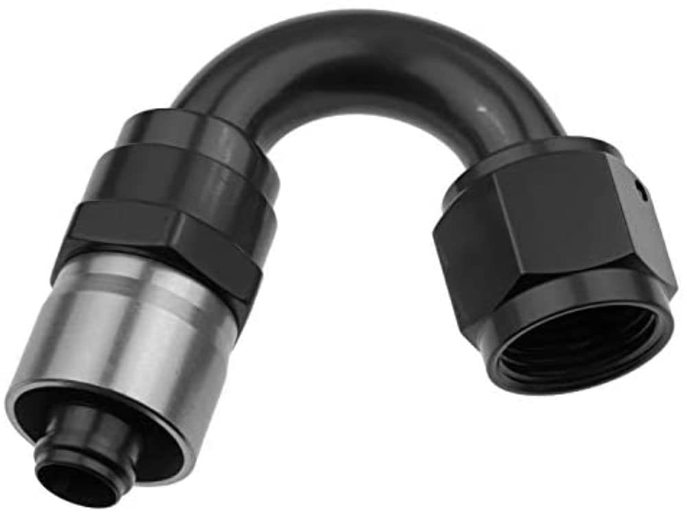 7150-16-2 Redhorse Performance Crimp Style Hose End (Black), 1 Pack