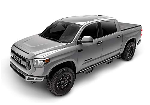 N-Fab Steps Nerf | Gloss Black, Wheel-to-Wheel w/ Bed Access | D1594CC-6 | Fits 2015.5-2018 Dodge RAM 1500 (Classic Model Only) Crew Cab 5.7' Short Bed, SRW Gas