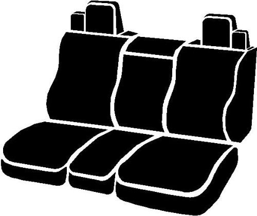 Fia TRS40 BLACK TRS47-20 Solid Wrangler Solid Black Seat Cover (Front Split Seat 40/20/40/Saddle Blanket)