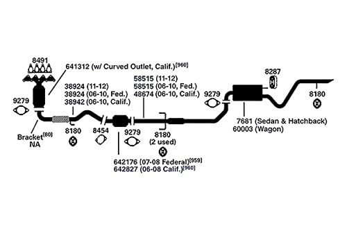 Exhaust Muffler AP Exhaust Products 7681