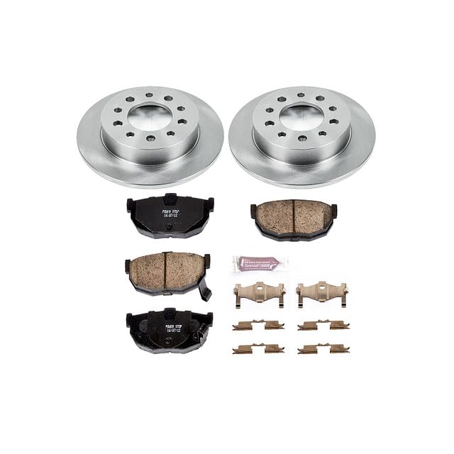 POWERSTOP Autospecialty KOE170 Rear Replacement Brake Kit-OE Brake Rotors & Ceramic Brake Pads For Hyundai Tiburon 2003-2008 [Model Specific]
