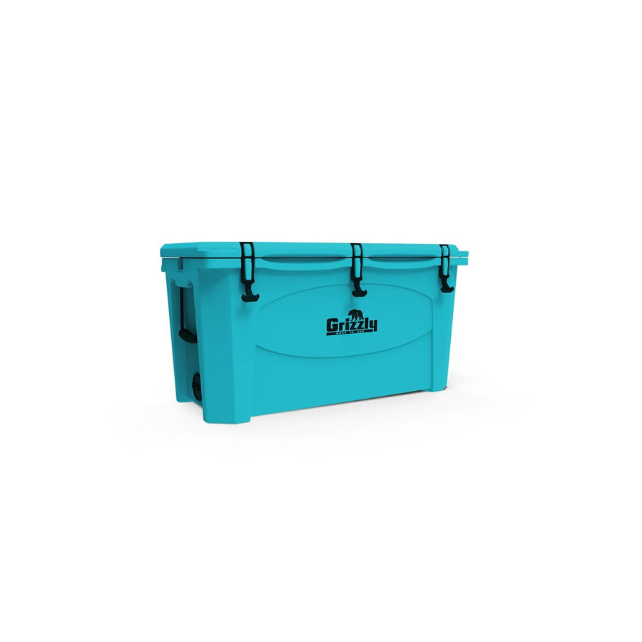 100 Cooler Grizzly | 100 qt Ice Chest Durable Rotomolded Insulated | Made in USA | Warranty for Life | for Beach Boat Camping Fishing Hunting | G100 | Teal
