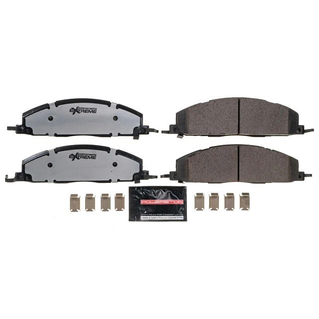 Z36-1400 Power Stop Rear Z36 Truck and Tow Carbon-Fiber Ceramic Brake Pads For 2009 2010 2011 2012 2013 2014 2015 2016 2017 2018 Dodge Ram 2500 3500