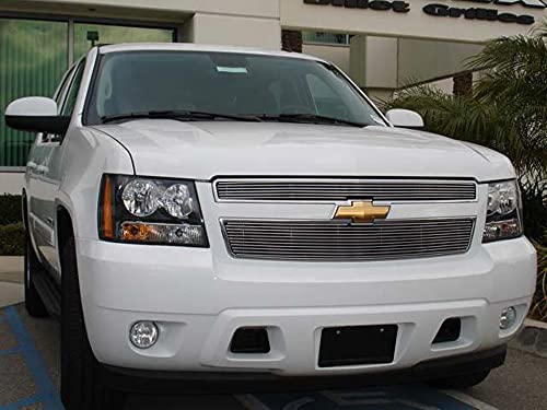 Horizontal T-Rex 20051 Aluminum Polished Finish Billet Grille Insert for Chevrolet Tahoe Suburban