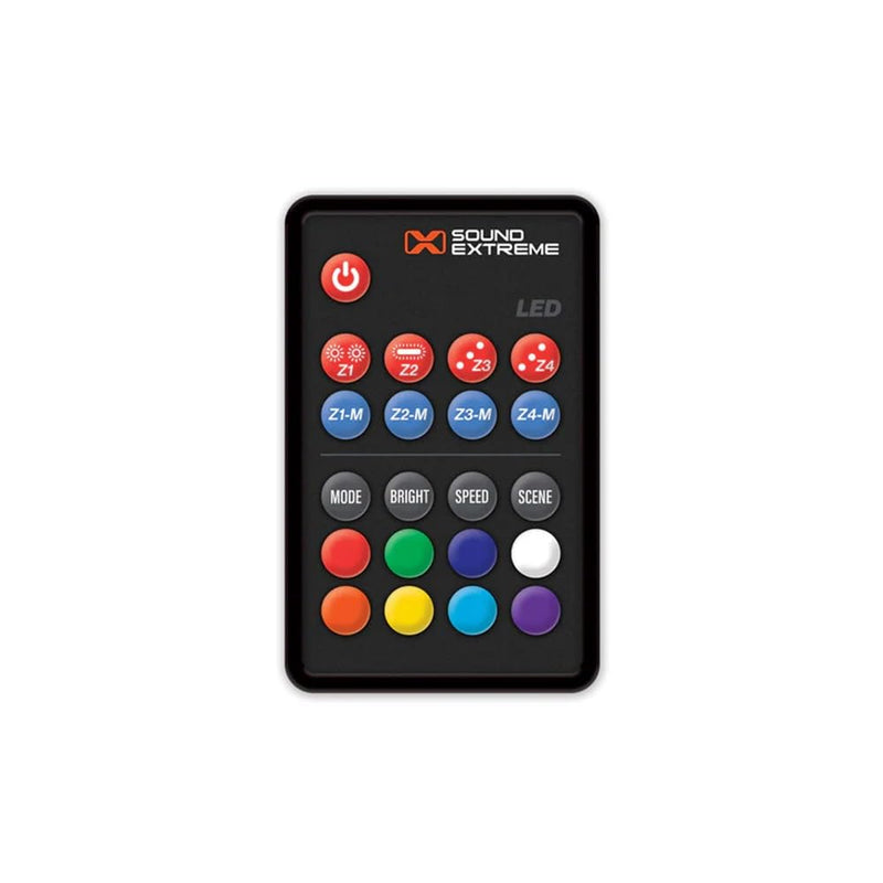 Magnetic LED Rock Lights by ECOXGEAR Waterproof Dirt Proof LEDCast Compatible - Includes 4-Zone LED Controller with Remote Control (4-Pack)