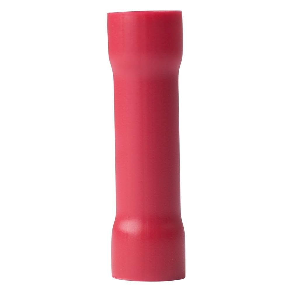 Marine Grade Ancor 230130 Electrical Vinyl Insulated Butt Connectors (8-Gauge, Red, 2-Pack)
