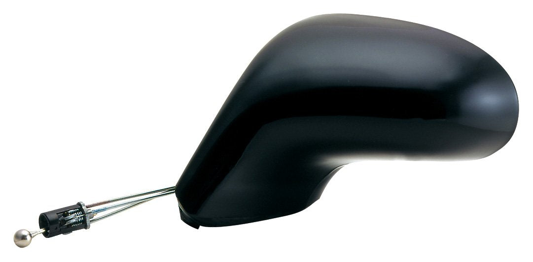 Fit System Driver Side Mirror for Olds. 88, Buick Lesabre, LSS, Regency, Black, Non-Foldaway, Manual Remote