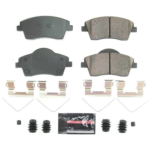 Z23-8006 Power Stop Front Z23 Evolution Sport Carbon Fiber Infused Ceramic Brake Pads with Hardware For Volvo XC40 2019-2022 [Model Specific]