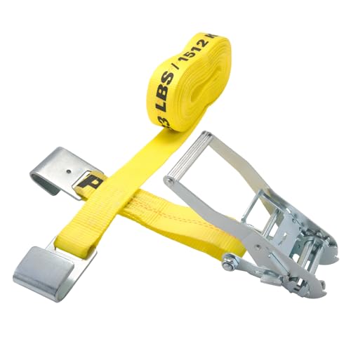 2" x 30' Keeper Heavy Duty Ratchet Tie-Down with Flat Hooks - 3,333 lbs. Working Load Limit