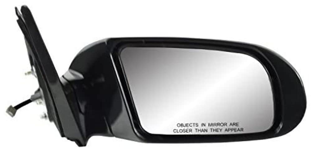 Mirror Passenger Side for Nissan Maxima, Black w/PTM Cover, w/Turn Signal, Foldaway, w/o Memory, w/o Premium pkg, Power