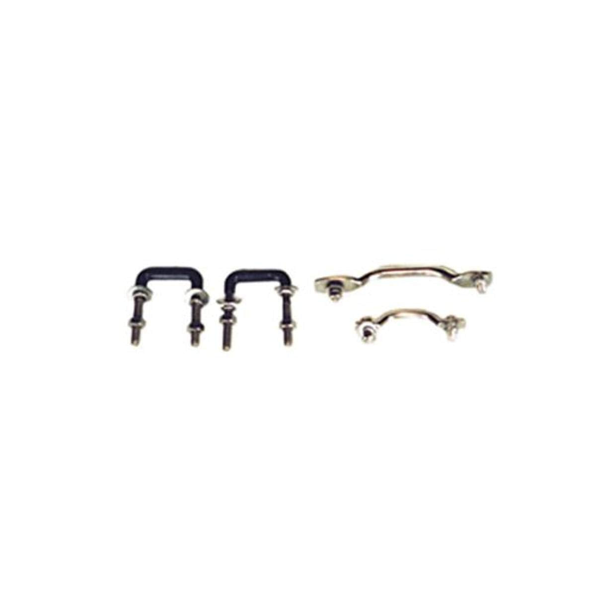 Windshield Tie Down Kit | Rugged Ridge, Stainless Steel | 11104.02 | Fits 1955-1986 Jeep CJ; 1987-1995 Jeep Wrangler YJ