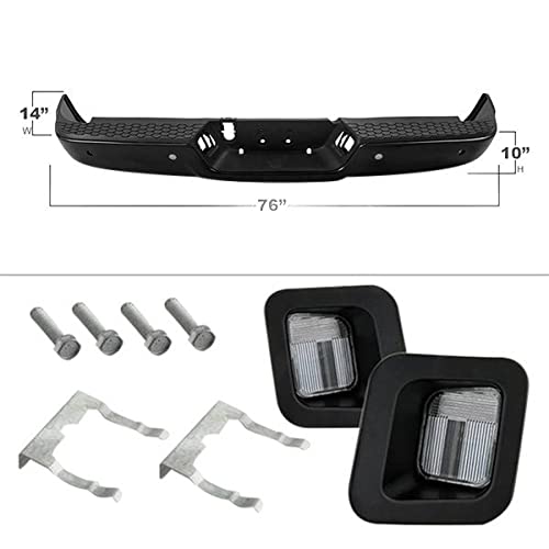 OEM Style Xtune Steel Rear Bumper (RB-DR09-SET-WS-BK)