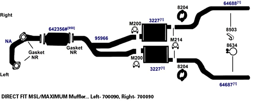Exhaust Tail Pipe AP Exhaust Products 64687