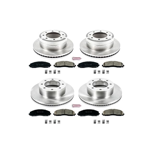 Power Stop Autospecialty KOE6405 Front and Rear Replacement Brake Kit-OE Brake Rotors & Ceramic Brake Pads