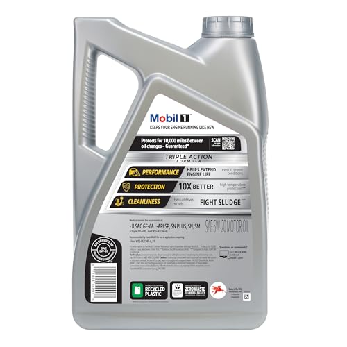 5W-20 Mobil 1 Advanced Full Synthetic Motor Oil, 5 Quart