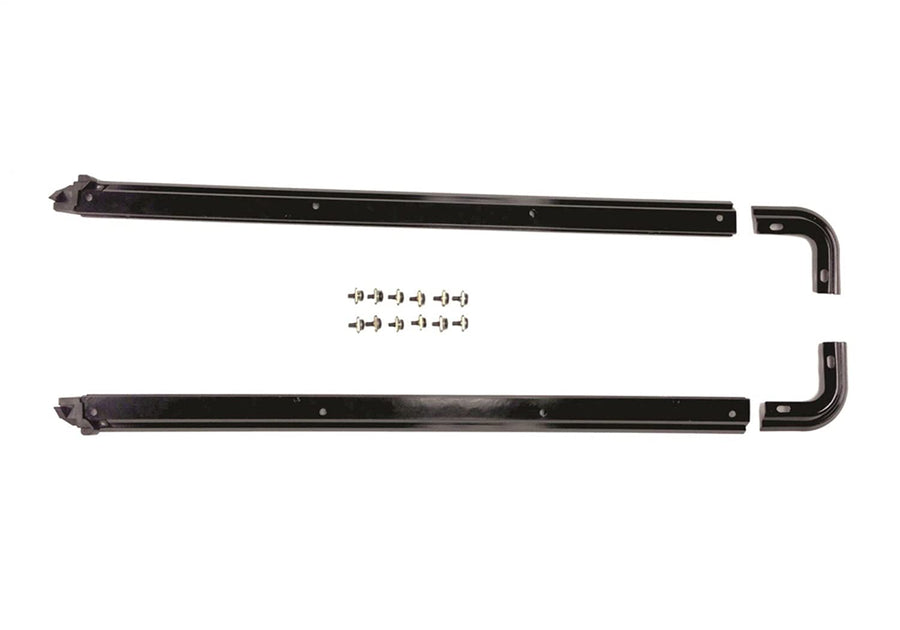 Tub Rail Kit RAMPAGE PRODUCTS for Jeep Wrangler YJ | Black, Machined | 69997 | Fits 1987-1995 Jeep Wrangler YJ