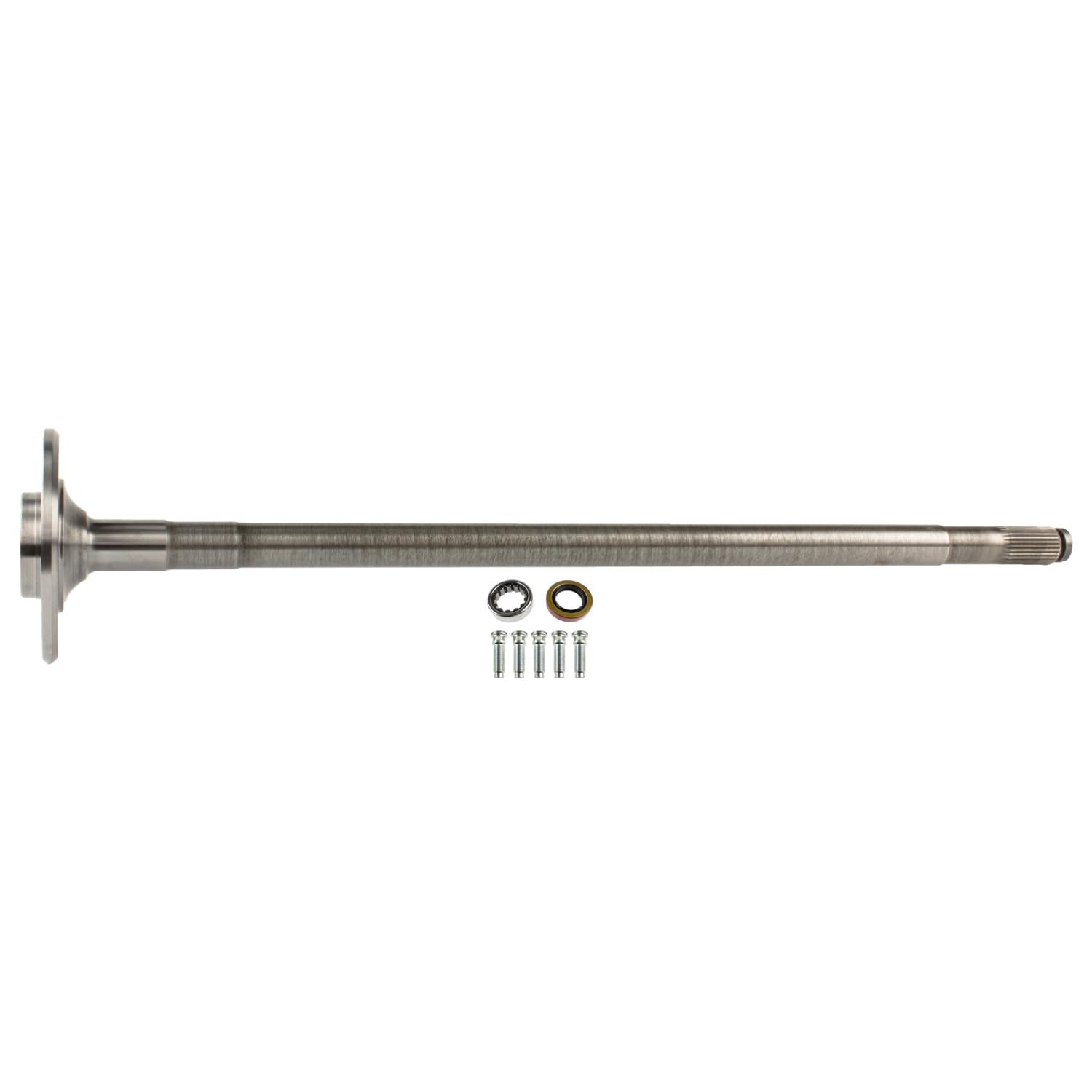 Drive Axle Shaft Assembly EXCel For Ford 7.5", 8.8"; 30.25" Overall Length; 5 X 4.5 Lug Pattern; 28 Spline; Includes Bearing, Seal And Studs