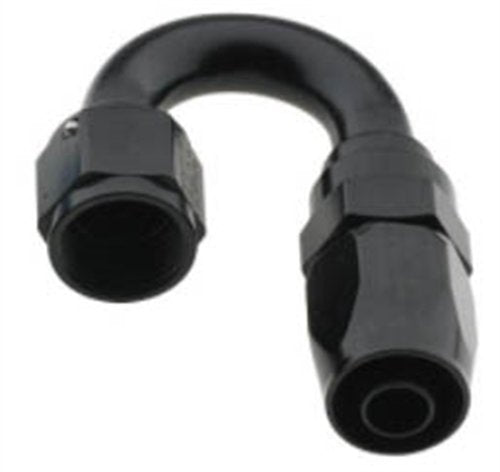 -12AN Hose 180 Degree Reducing Hose End - Black Fragola -16AN Fem x