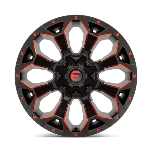 1PC Fuel D787 22X9.5 6X135/5.5 M-BLK RD-MILL 20MM - D78722959859
