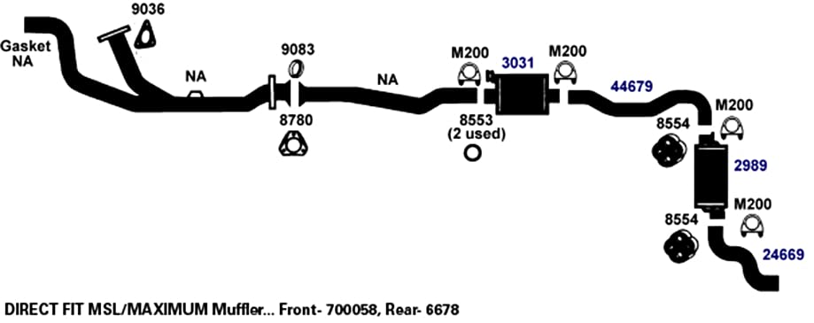 Exhaust Hanger AP Exhaust 8553