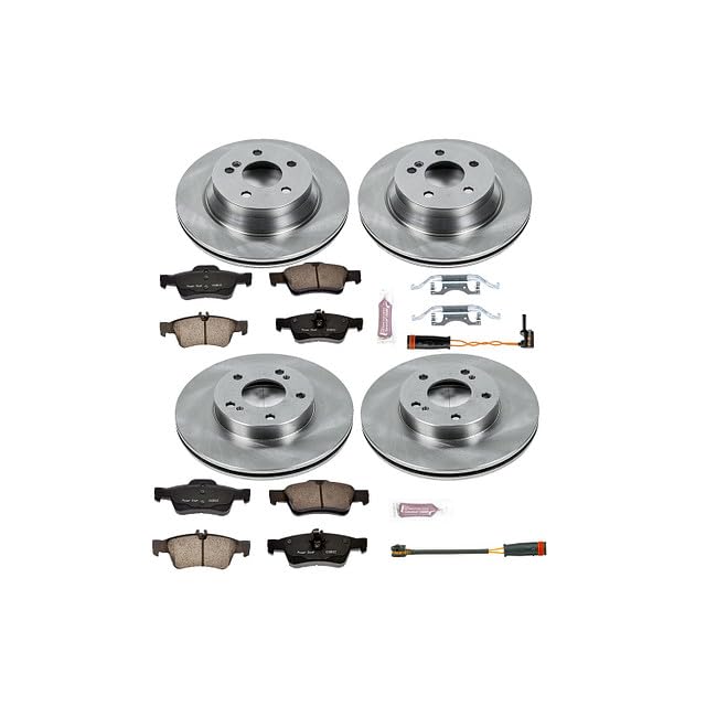 POWERSTOP Autospecialty KOE6602 Front and Rear Replacement Brake Kit-OE Brake Rotors & Ceramic Brake Pads For Mercedes-Benz CLS550 2007-2011 [Model Specific]