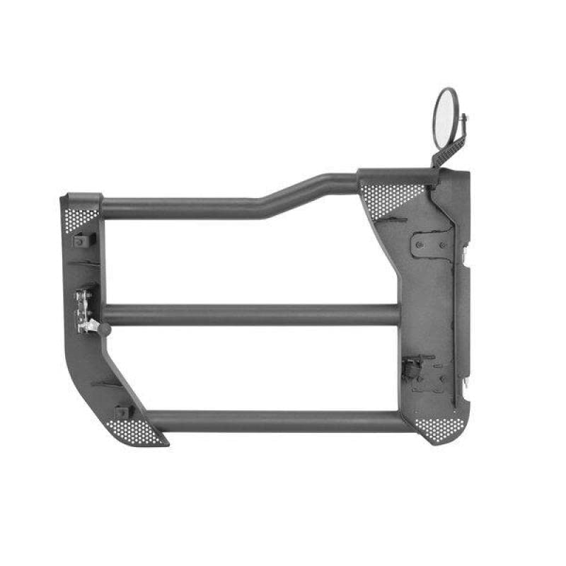 Go Rhino Tube Trailline Doors - Front | Mild Steel, Textured Black | 572601 | Fits 2018 - 2024 Jeep Wrangler JL, JLU, & Gladiator JT 2-Door or 4-Door
