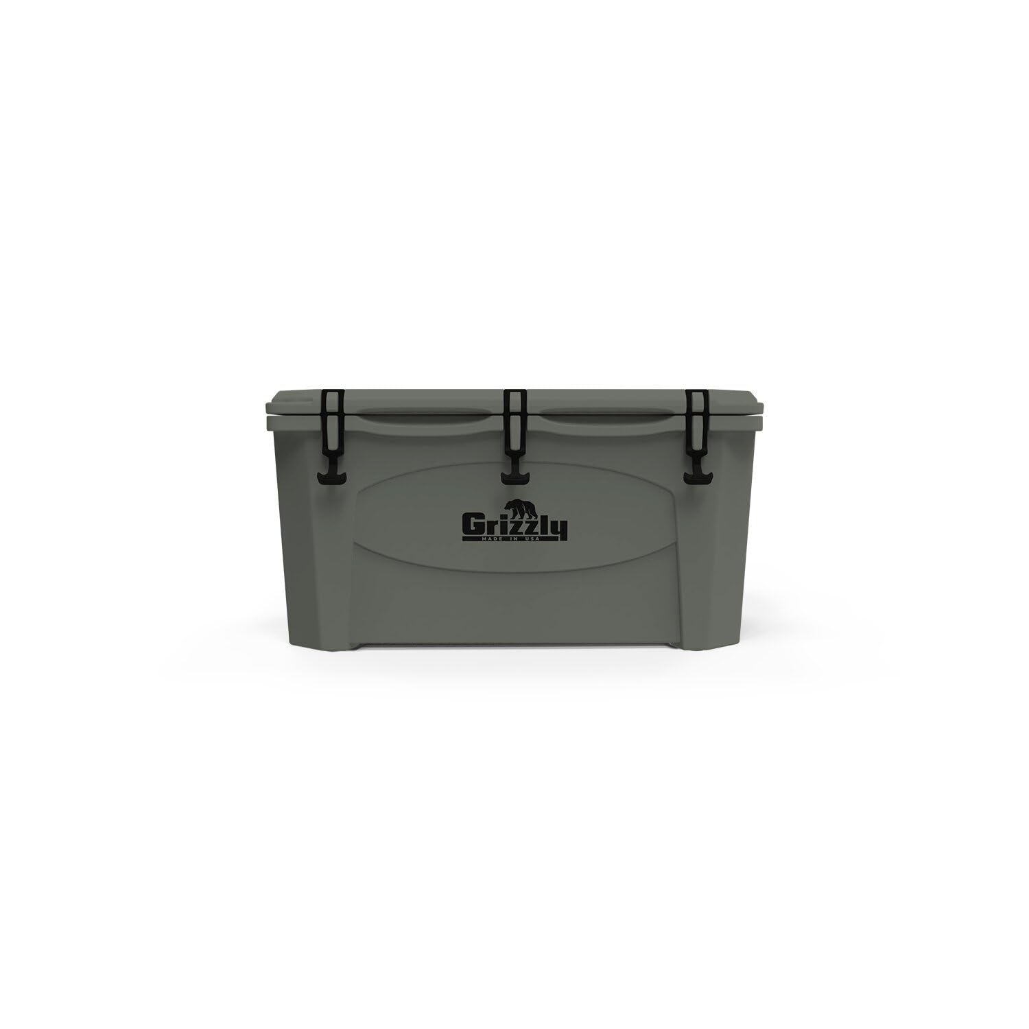 75 Cooler Grizzly | 75 qt Ice Chest Durable Rotomolded Insulated | Made in USA | Warranty for Life | for Beach Boat Camping Fishing Hunting | G75 | Lunar Green