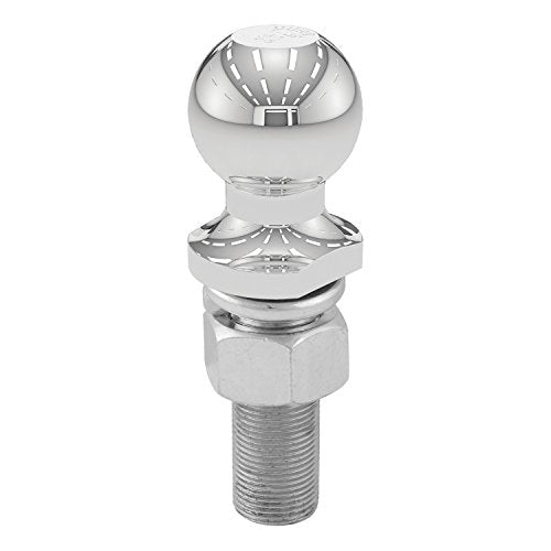 CURT 40072 Trailer Hitch Ball Chrome, 3,500 lbs, 1-7/8-Inch Diameter, 1 x 3-Inch Shank