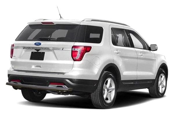 Peerless Black Horse Rear Bumper Guard Matte Black Compatible with 2011-2019 Ford Explorer-PRB1F1