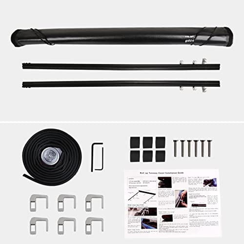 Soft Vinyl Spec-D Tuning Roll up Tonneau Cover Compatible with Toyota Tundra 6'6" Bed 2007-2013