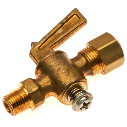 Copper Tubing Gates - Industrial Compression to Male Pipe Run Shut-Off Cock Valve - 5/16in OD (G33705-0502)