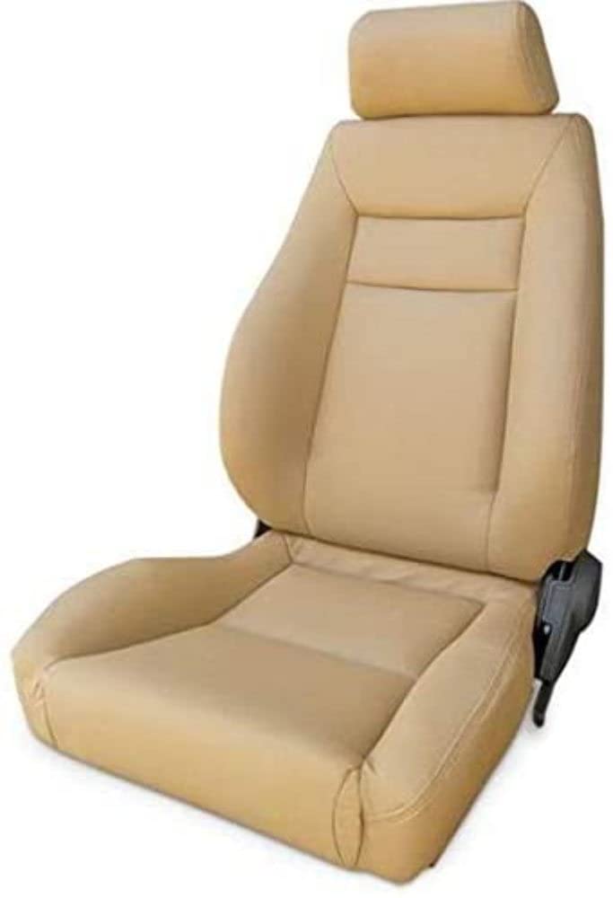 Beige Vinyl Racing Elite Recliner Left Seat ProCar by Scat 80-1100-54L
