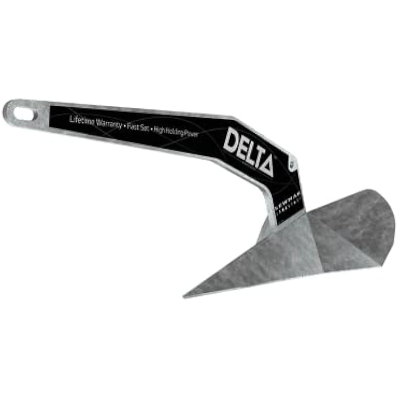 Delta Lewmar Galvanized Anchor 16kg/35lbs for Boats 35'-52'