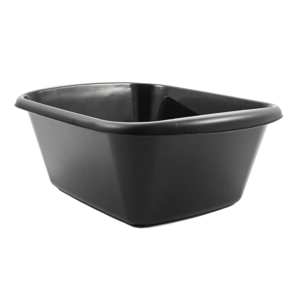 Mini Dish Pan Camco RV/Marine | Holds Up to 9 Quarts | Dishwasher Safe | Black (43515)