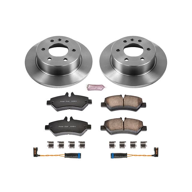 Power Stop Autospecialty KOE6197 Rear Brake Kit-OE Brake Rotors & Ceramic Brake Pads For Freightliner Sprinter 2500, Freightliner Sprinter 3500, Sprinter 2500, Sprinter 3500 [Model Specific]