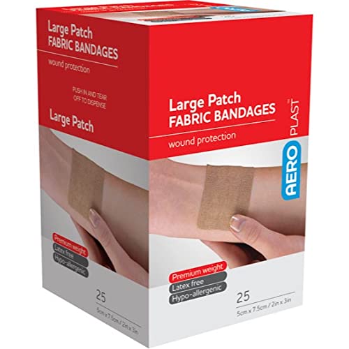 AEROPLAST Aero Healthcare Fabric Large Patch Bandages AFP506 25/Box, Pack of 1