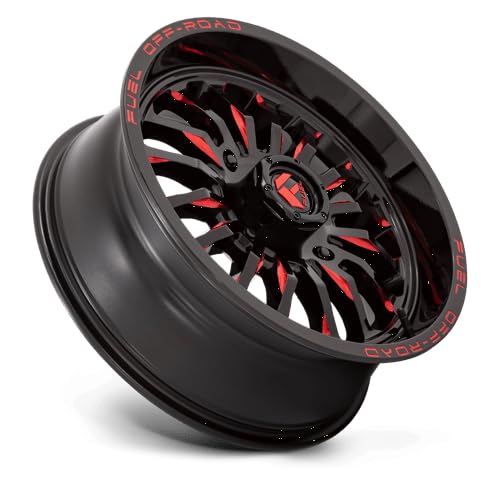 UTV Fuel D822 18X7 4X156 G-BLK MILL-RED 13MM - D8221870A544