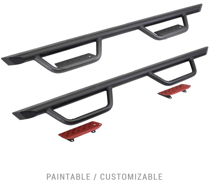 Dominator Xtreme D2 Sidestep & Brackets Go Rhino | Mild Steel, Textured Black | D224346T | Fits 2005-2025 Nissan Frontier, Crew Cab